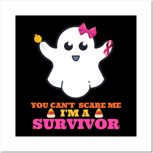 You Can't Scare Me - Halloween Breast Cancer Posters and Art